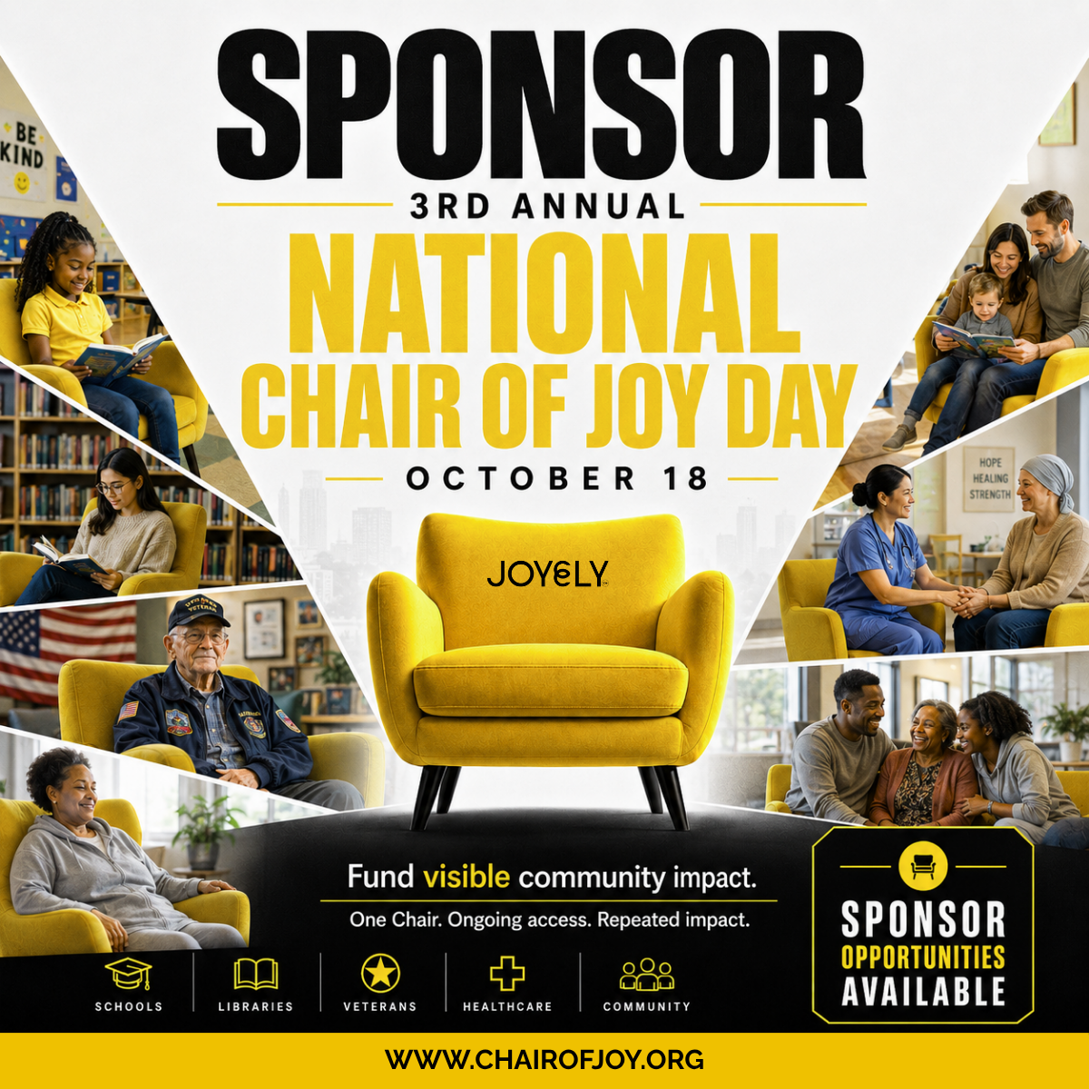 Sponsor the 3rd Annual National Chair of JOY® Day