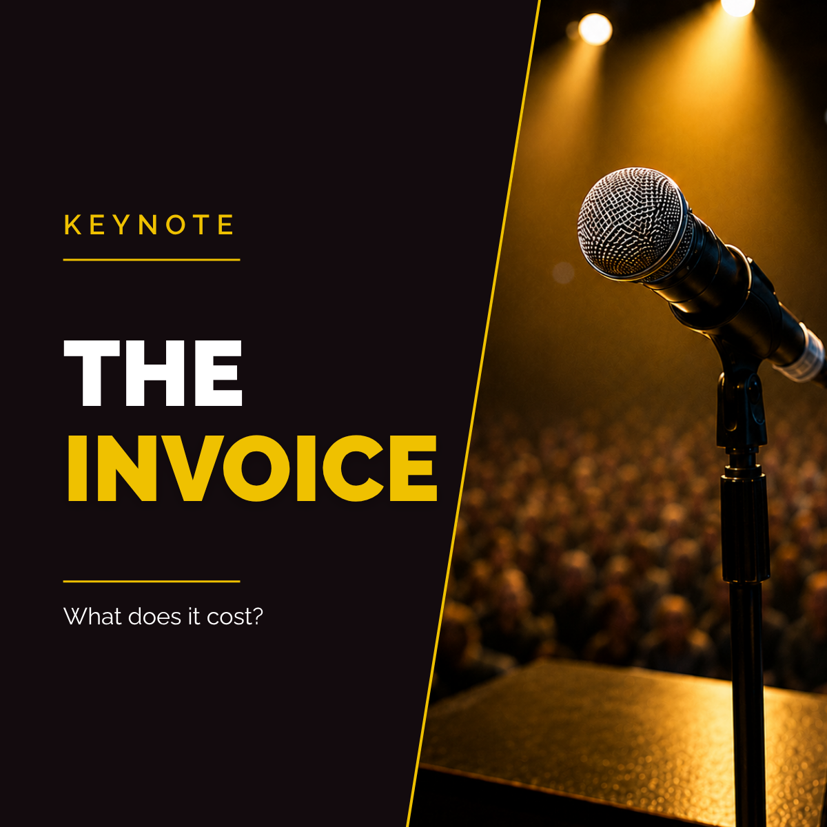 The Invoice Keynote: What Does It Cost?